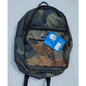 adidas Originals Trefoil Pocket Backpack Green Camo NEW!
